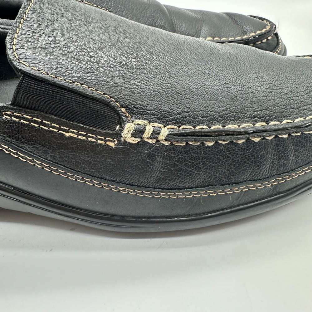 Cole Haan Tucker Venetian Black Leather Driver Loafers Mens Slip On Shoes 10.5M - Picture 6 of 11